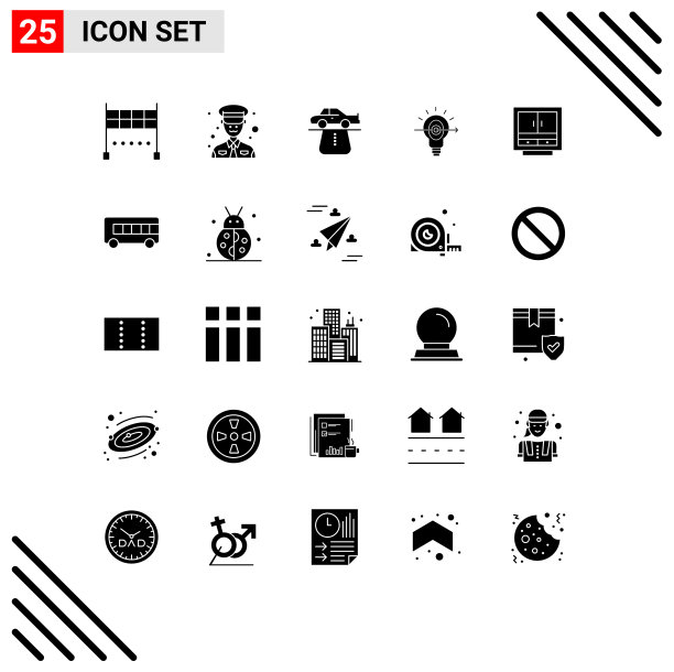 主题立体符号和可编辑符号的25个图片下载