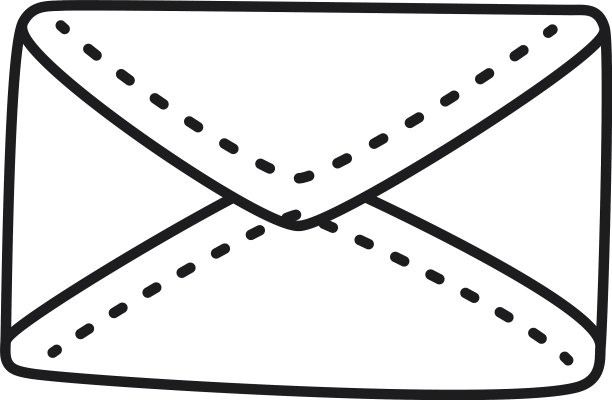 信封图标线条样式图片下载