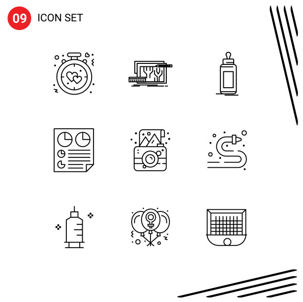 9 .适用于网页和手机的通用大纲图片下载