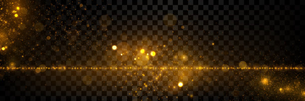 发光金色粒子爆炸，透光效果。图片下载
