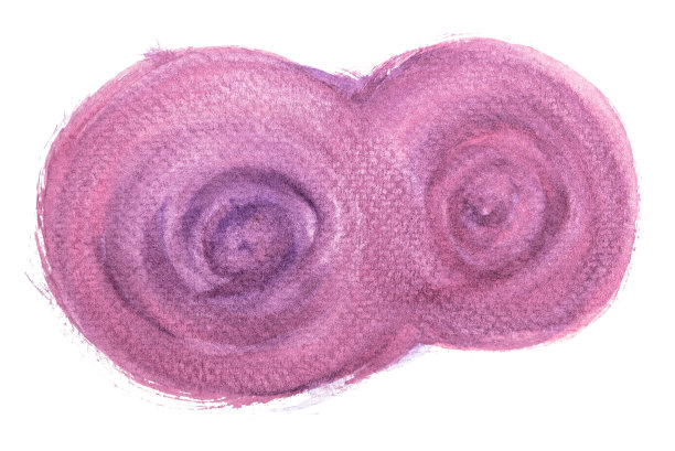 抽象手绘粉色和紫色水彩背景。图片下载