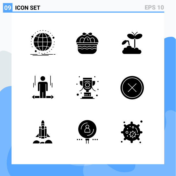 现代集9个立体字形和符号等图片下载
