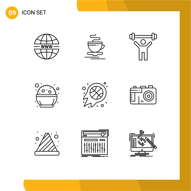 通用图标符号组9现代轮廓图片下载