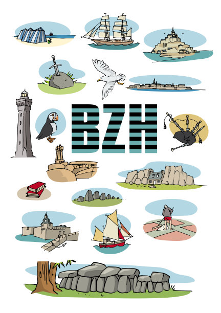 西方BZH插图图片下载