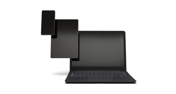 模拟与电子设备白色背景图片下载