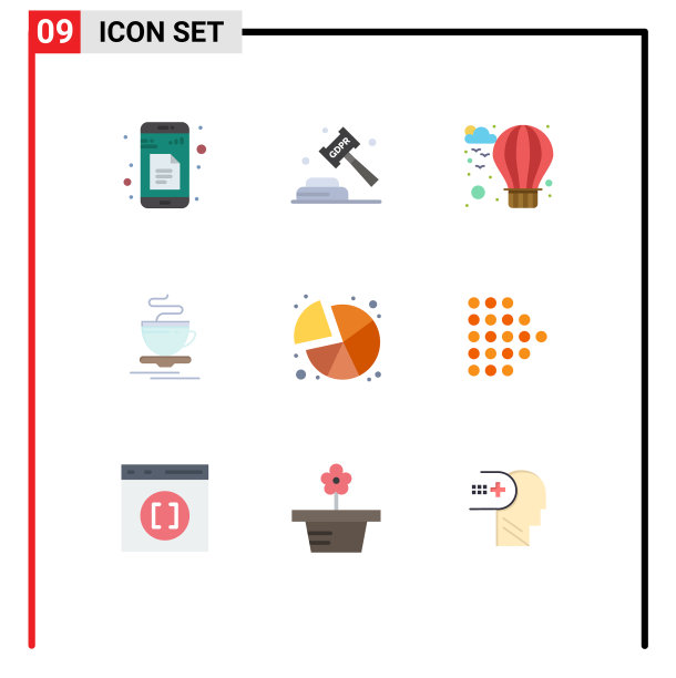 用户界面包9基本平面颜色饼图片下载