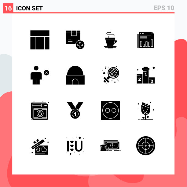 16 .用户界面实心字形包现代图片下载