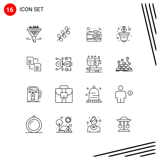 第十六组勾勒出科学的符号和符号图片下载