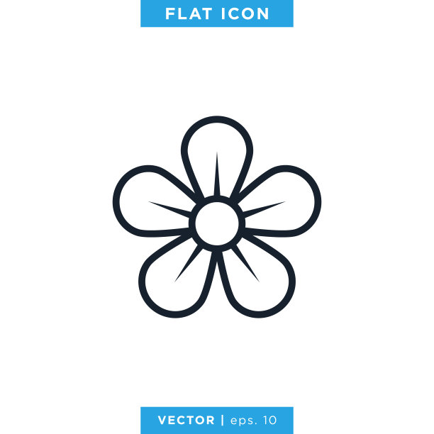 花图标矢量股票插图设计模板。可编辑矢量eps 10。图片下载