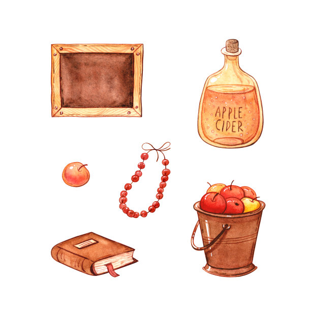 黑板，苹果酒，食谱和花梨花图片下载