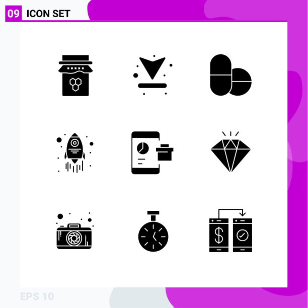 Solid字形包9个通用符号seo图片下载