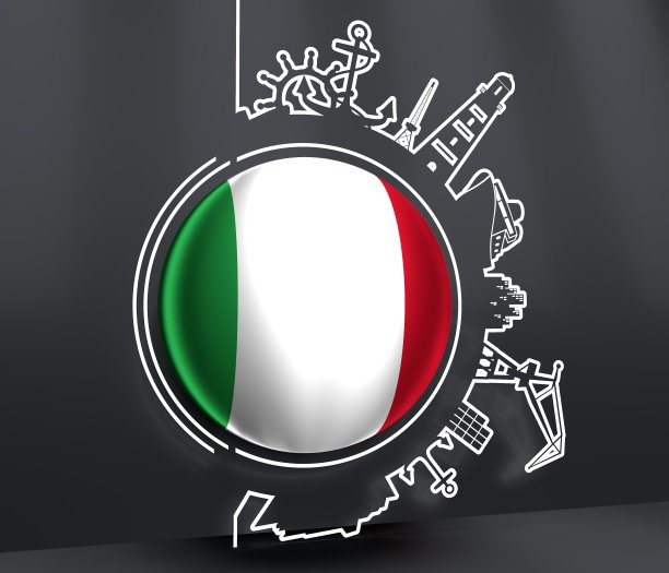 环绕着货运港口和旅行剪影。图片下载