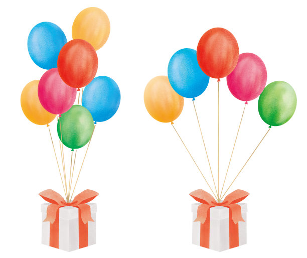 气球插图套装图片下载