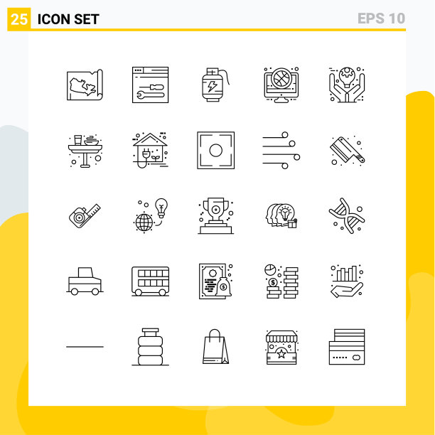 可编辑的行包25个简单的行定义图片下载