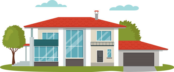 现代住宅卡通公寓图片下载