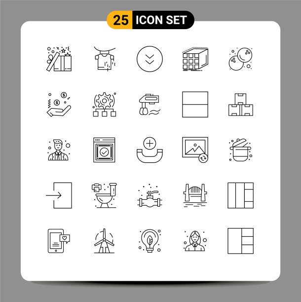 25线概念为网站移动和应用程序图片下载