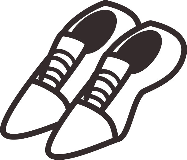 男鞋线条风格图标设计图片下载