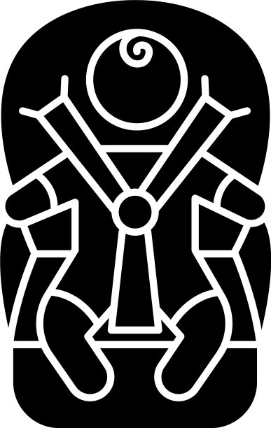 儿童运输黑色字形图标贝恩图片下载