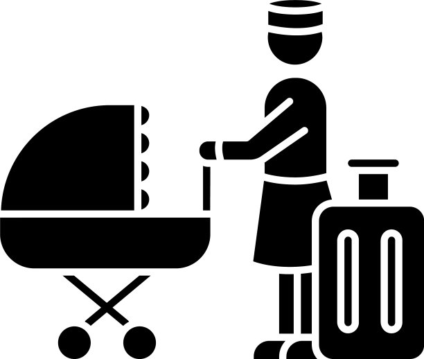 酒店保姆黑色字形图标保姆服务图片下载