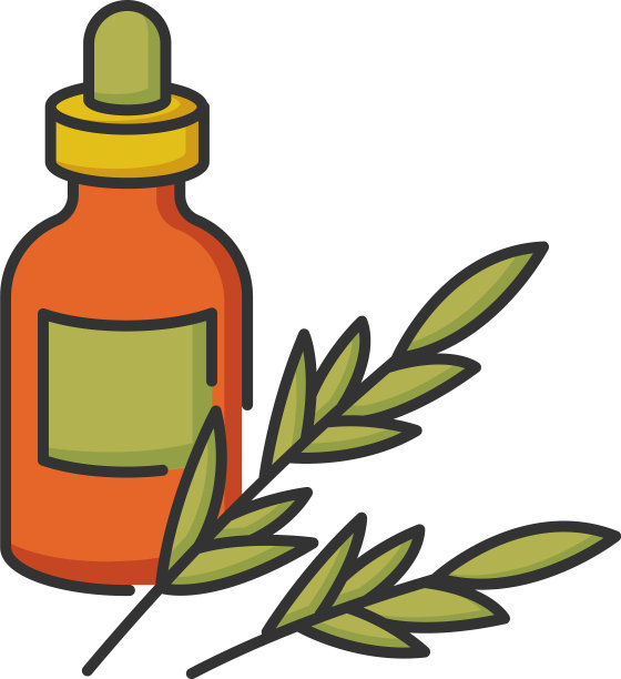 迷迭香油RGB颜色图标草本精华图片下载