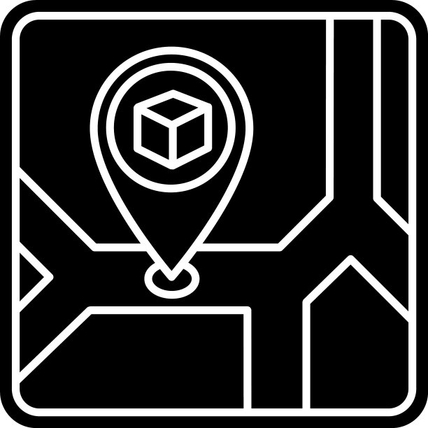 存储位置黑色字形图标仓库位置图片下载