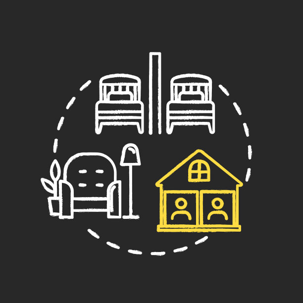 独立房间粉笔RGB颜色概念图标本身图片下载