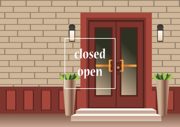 带门的公寓大楼图片下载