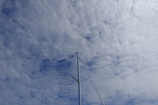 帆船码头的桅杆图片下载