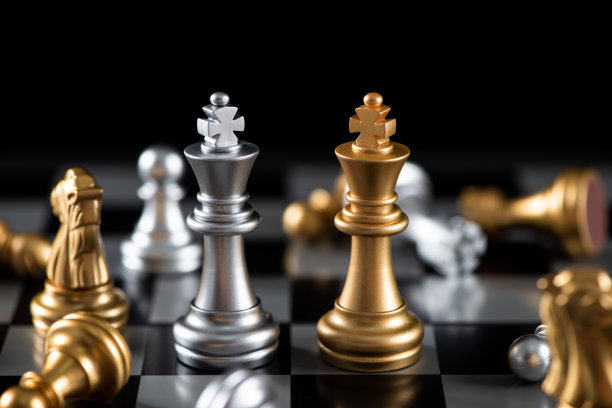 棋牌游戏的创意和竞争与策略，商业成功的概念图片下载