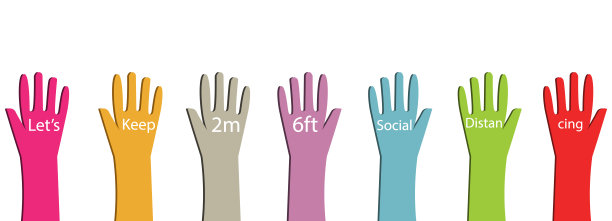 保持不同概念的社交距离图片下载