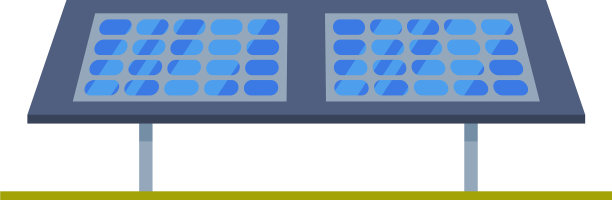 太阳能电池板是绿色能源替代发电平台图片下载