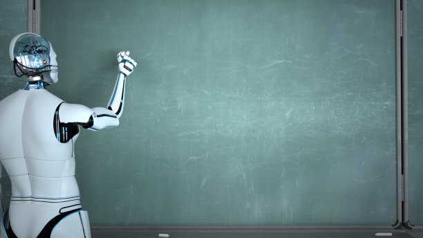 人形机器人粉笔书写老师图片下载