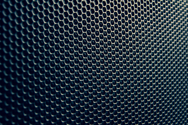 金属穿孔背景。图片下载
