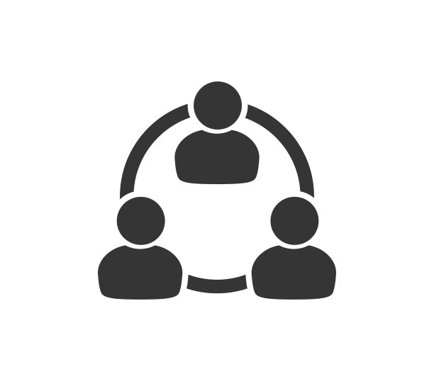 人连接图标。连接图标。一组人的图标。图片下载