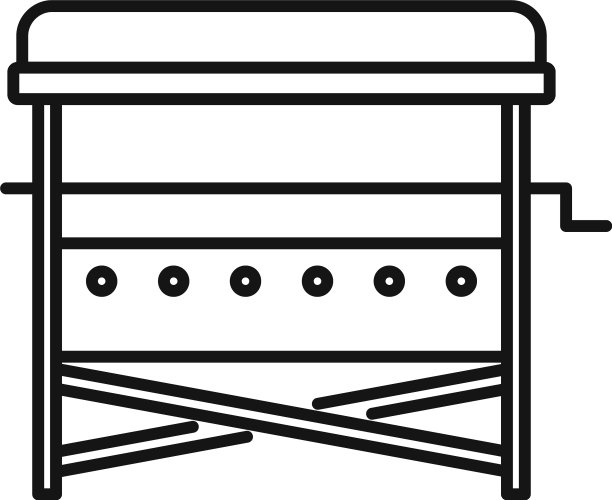 烧烤院站图标轮廓风格图片下载