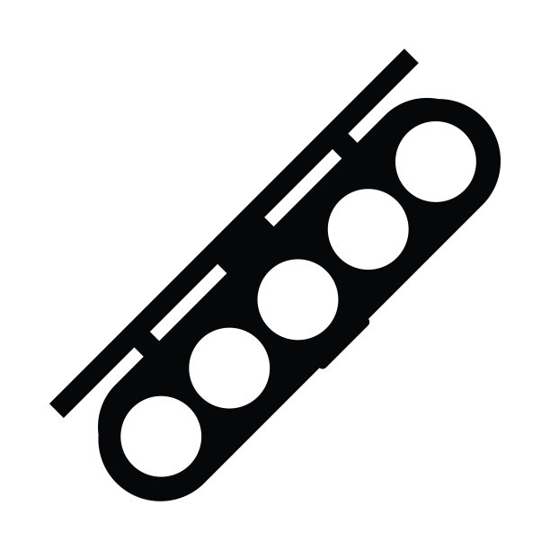 眼影调色板图标。5个颜色的眼影。化妆。图片下载