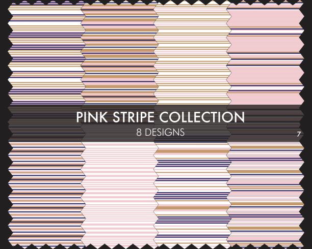 粉色横条纹无缝图案系列图片下载