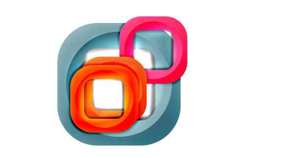 正方形几何抽象背景图片下载