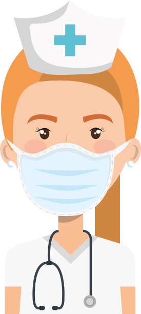 护士专业使用口罩图片下载