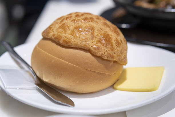 香港风味的黄油菠萝包图片下载