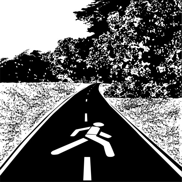 人行道，小路在田野和森林里图片下载