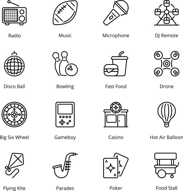 娱乐轮廓图标图片下载