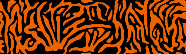 虎纹图案，兽皮，线条背景。向量seamles纹理图片下载