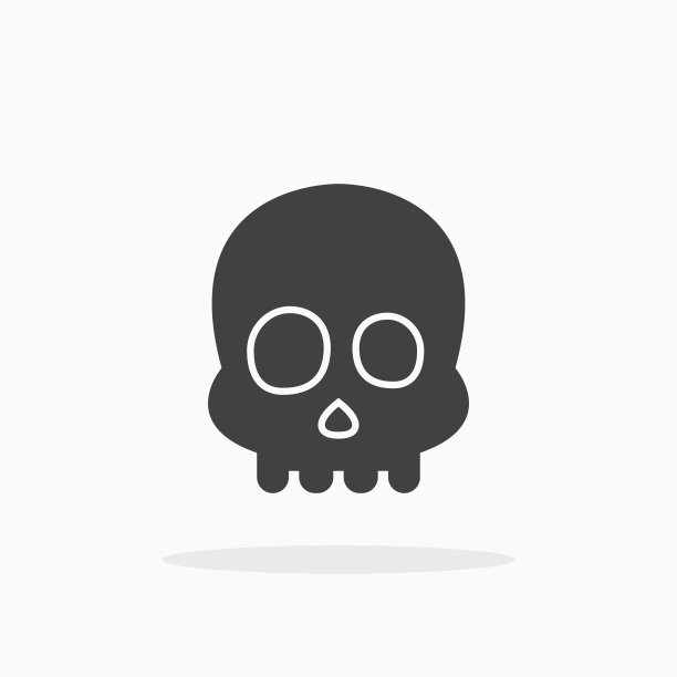 骷髅图标。图片下载