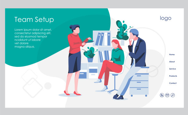 一起工作登陆页面模板图片下载