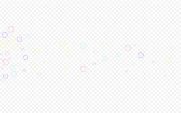 蓝色肥皂泡抽象透明背景图片下载