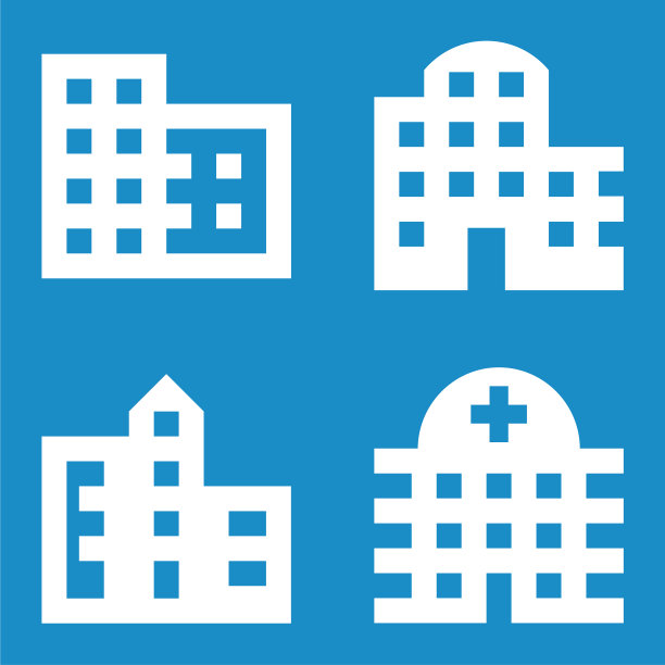 四座建筑最小的图标办公室公寓图片下载