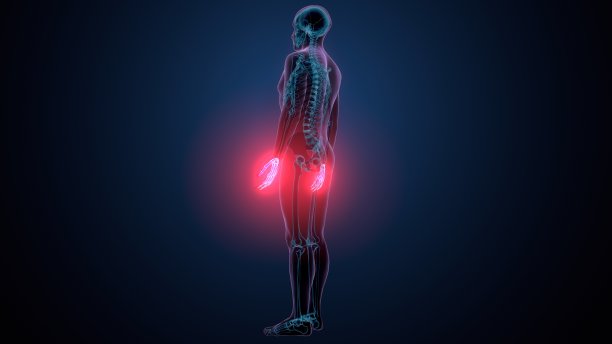 3d渲染人体骨骼手解剖插图图片下载