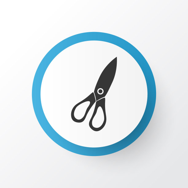 厨房剪刀图标象征优质图片下载