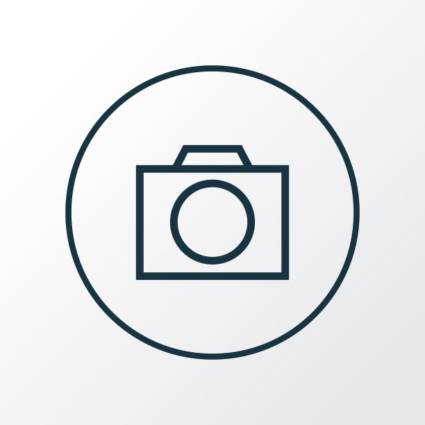 照片设备图标线符号优质图片下载